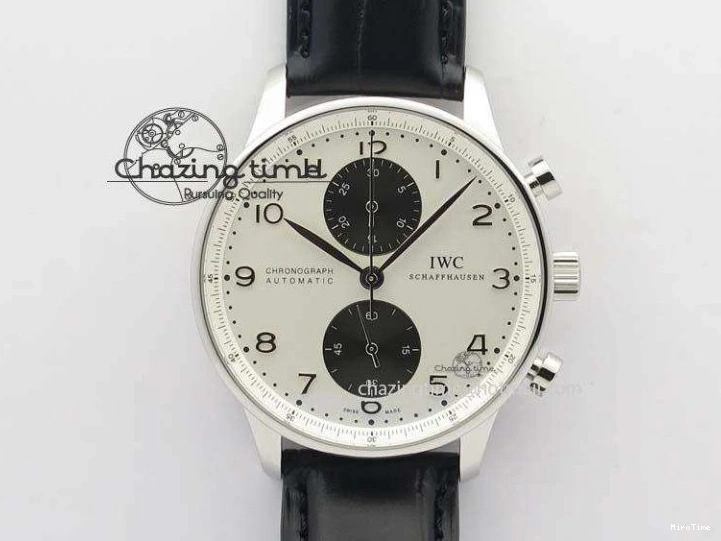 MIROTIME 0421 SportInspired Portuguese Real PR Real Annual Calendar IW503501 YLF 1:1 Best Edition White Dial On Leather Strap A 7241